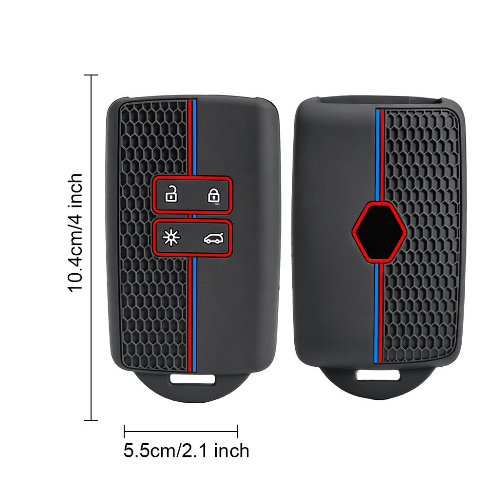 Silicone Car Key Cover Smart Remote Fob Case Shell For Renault Captur Koleos Kadjar Arkana Megane Dacia Duster Sandero Stepway