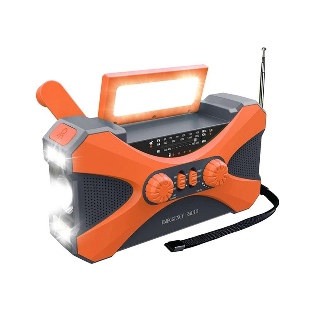 High Brightness Emergency Radio Hand Crank Wireless Speaker AM/FM/WB Weather Radio  Outdoor Camping