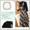 Green Tea Long Long Check Layered Perfect for Size L Dress, Sleeves, Pattern, Look, Fall/Winter, Slimming, Comfortable, Women's,