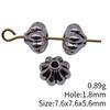 Small Hole Alloy Spacer Beads Multi Pattern Antique Metal Loose Beads For DIY Jewelry Bracelet Making For