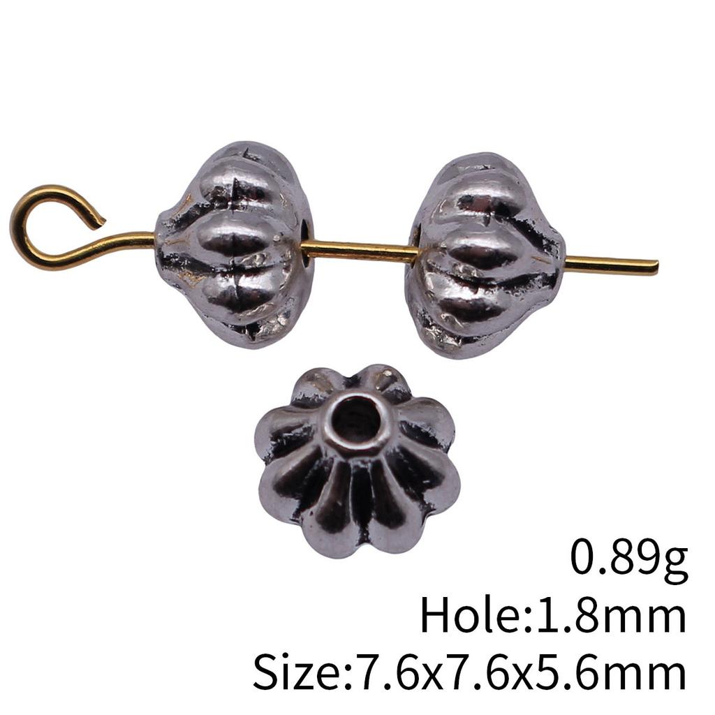 Small Hole Alloy Spacer Beads Multi Pattern Antique Metal Loose Beads For DIY Jewelry Bracelet Making For