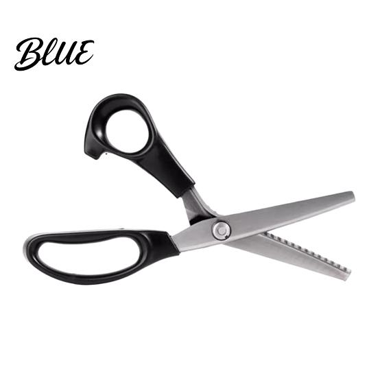 Tailor Cutting Equipment Stainless Steel Zig Zag Scissors with Serrated Teeth Multipurpose Pinking Shears Blade Fabric Shears Lace Dressmaking