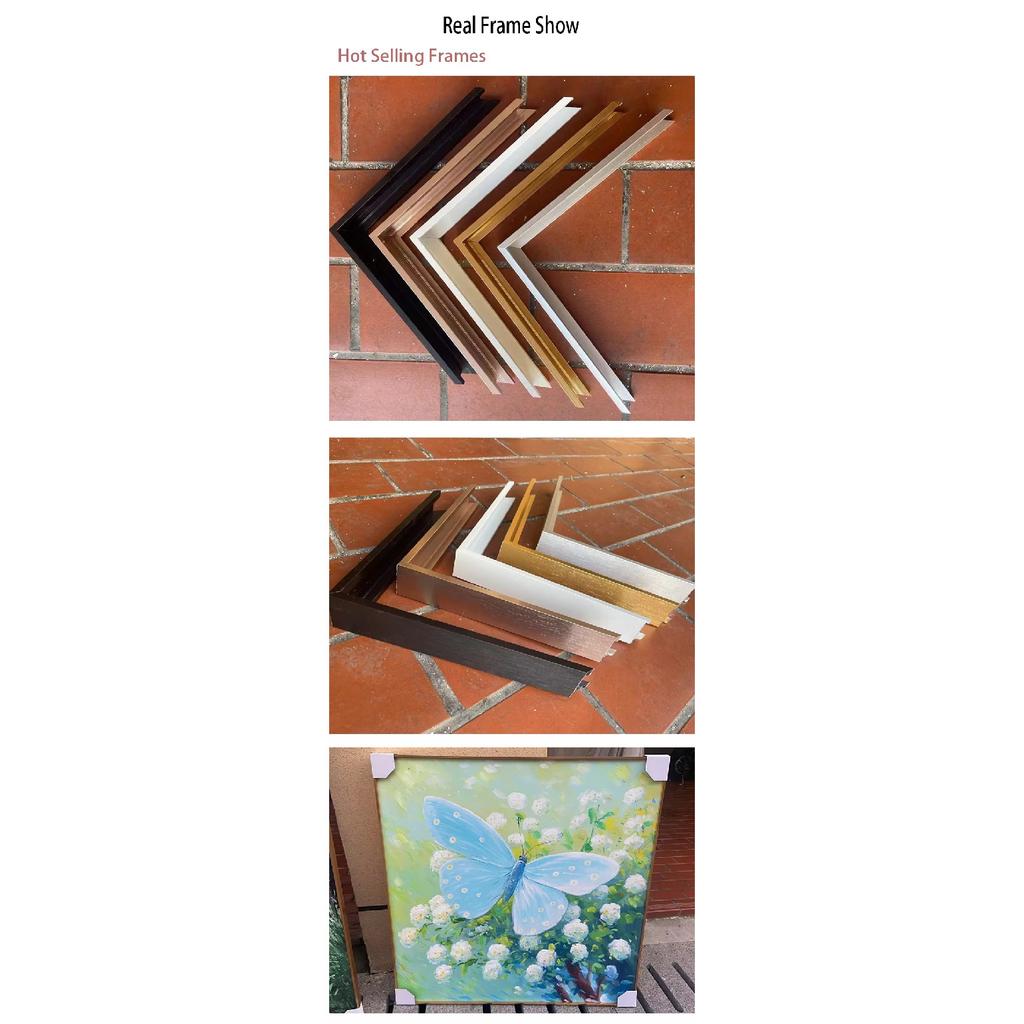 Medium Size Picture Frame DIY Aluminum, Alloy Canvas Painting Frame, For Oil Paintings Metal Frame, Home Decor Metal Art