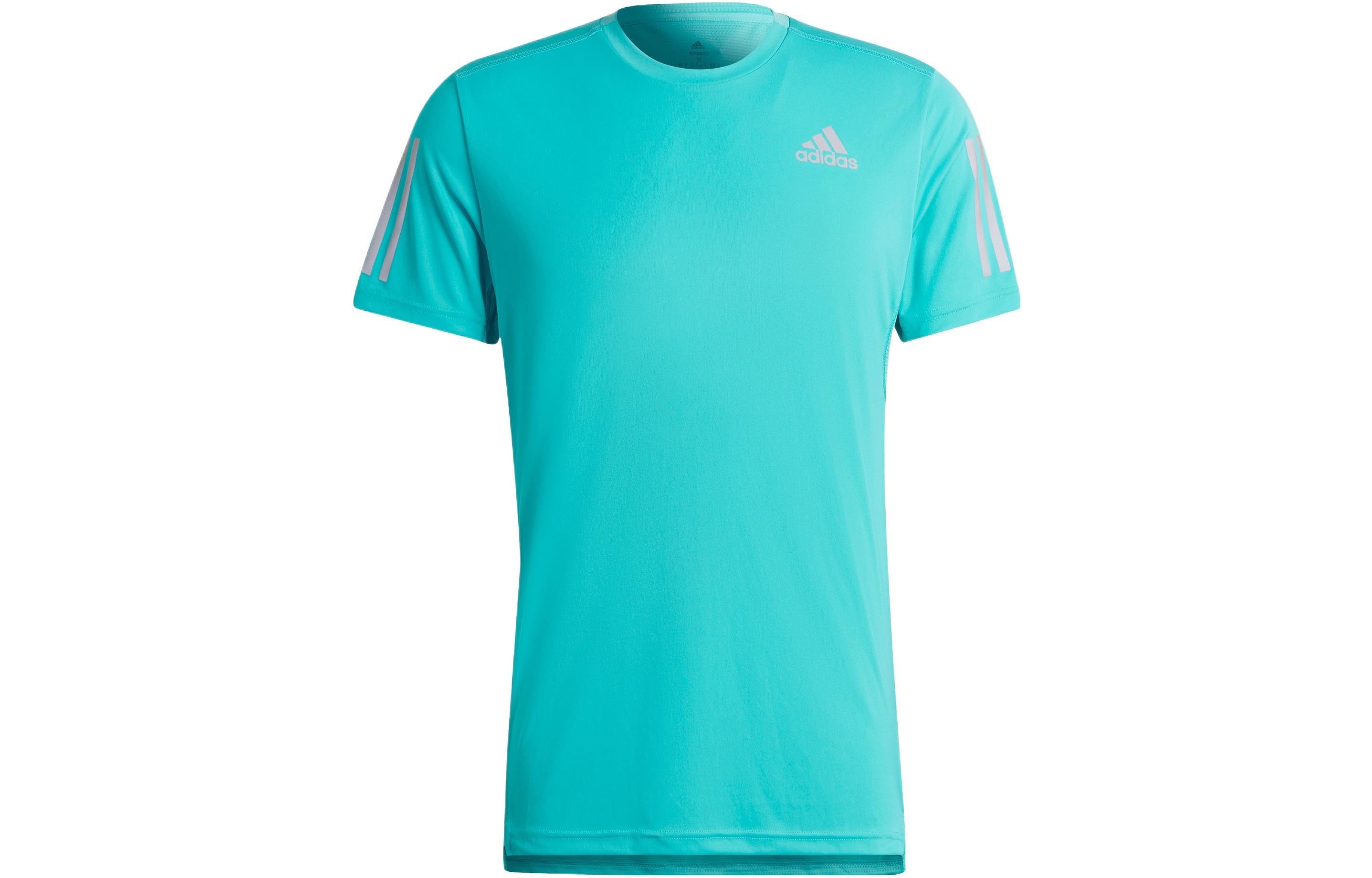 Adidas T Shirts Men s Light Blue Crew Neck Moderate Straight Fit HB7435 XXL