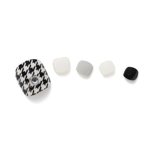

[Glambux] Self Gel Pedi Sticker Pedi 01 - Houndstooth Check