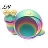 Portable Trinket Bowl 3D Printed Colorful Snail Storage for Small Items Creative Desktop Organizer Modern Home Solution with Hollow Spiral