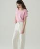 Deuloupisumeon Supima Silket U-Neck Short Sleeve T-Shirt [Pink]