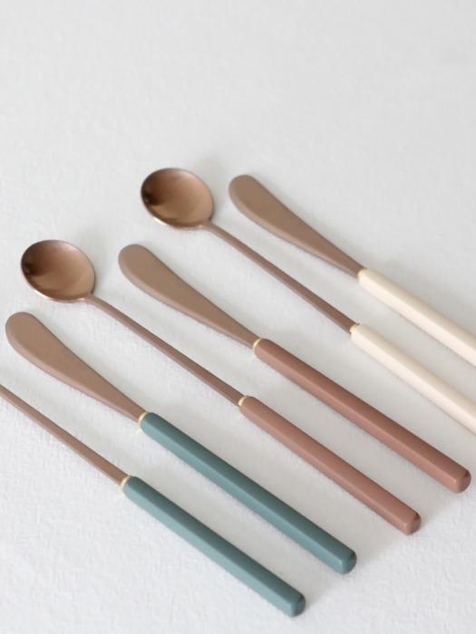 kamomekitchen Eiffel Bogenpino Rose Gold Tea Time Cutlery 3 Colors cream