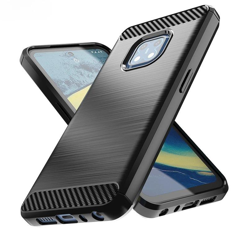For Nokia XR20 Case Rubber Silicone Shockproof Carbon Fiber Cover For Nokia XR20 NokiaXR20 Phone Case For Nokia XR20 Case 6.67