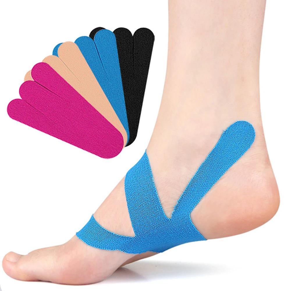 10Pcs Precut Kinesiology Tape For Hand Arches Plantar Fasciitis Running Waterproof Breathable Hypoallergenic