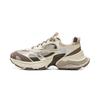Li Ning Xingji Cushioning Abrasion Resistant Breathable Low Top Chunky Sneakers Men's Beige Brown AGCV353-3