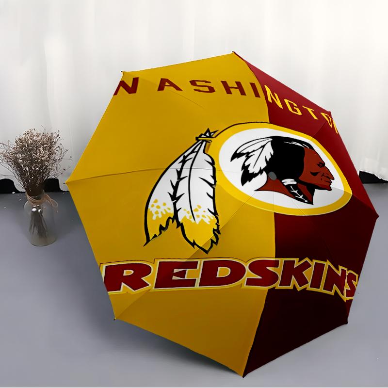 Printed Washington Commanders Folding Umbrella,Outdoor,Leisure,And Travel Umbrella,Durable Umbrella Fabric,Birthday And Holiday Gift