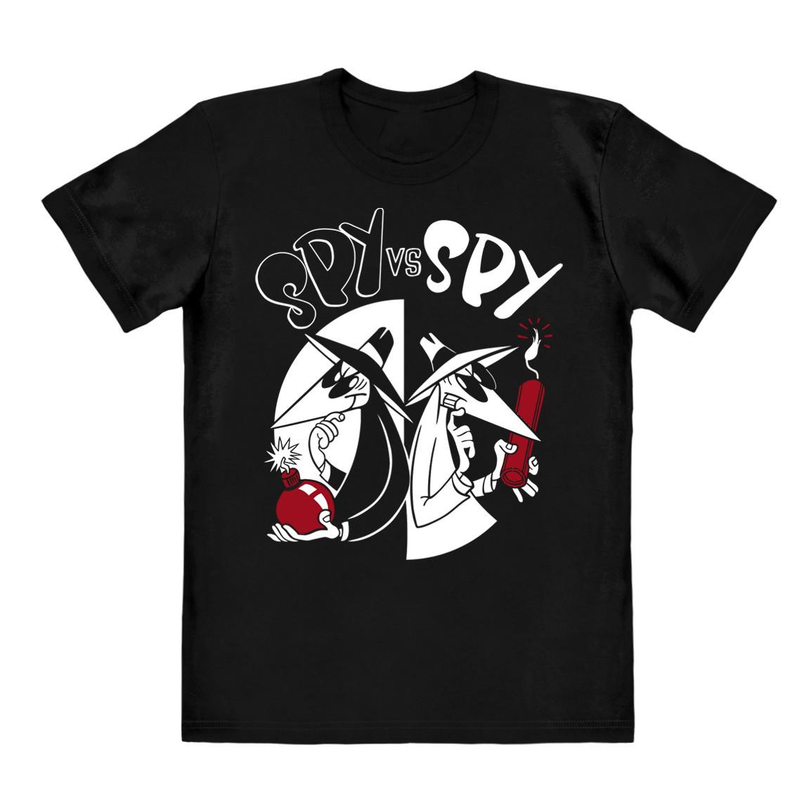 New Spy vs Spy Cartoon Cotton Black All Size T Shirt UR430 XXL