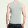 Men Summer Fitness Vest Solid Color Seamless V Neck Sleeveless Stretchy Soft Breathable Quick-drying Pullover Casual Men Gym Sport Tank Top