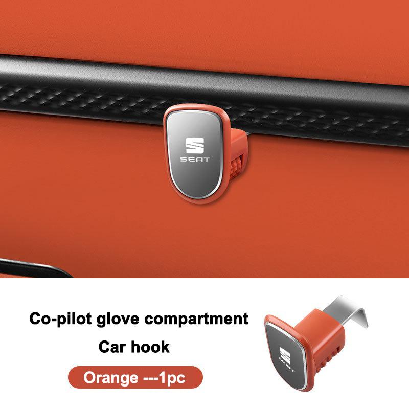Car Seat Back Hook Adjustable Glovebox Hook Vehicle Back Seat Organizer For Seat FR Leon IBIZA Arona ArosaAtecaExeoMiiToledoLeon Vbn155