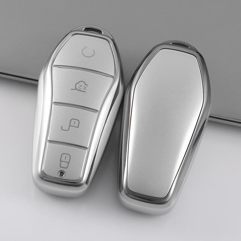 Quicksand Silver Key Shell for BYD Dolphin, Qin Plus, Tang DMI, Han EV, Song Pro, Yuan Plus