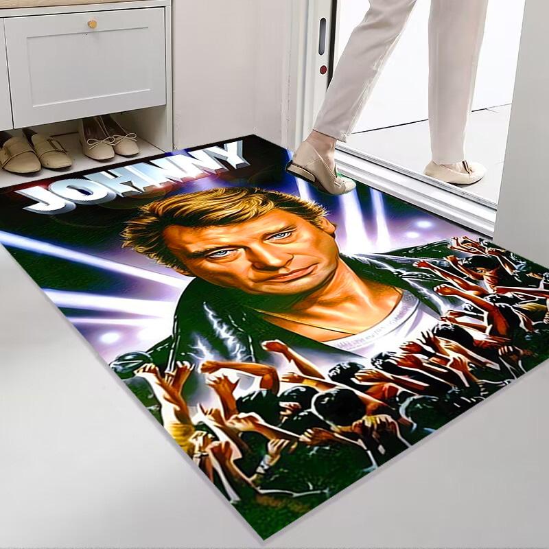 Johnny Hallyday: Le Phénix carpet Living room and bedroom mats printing Art Protective pad Room