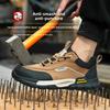 New Fashion  Genuine Leather Insulation 10KV Work Safety Shoes Indestructible Multifunctional Sneakers Waterproof Male Boots