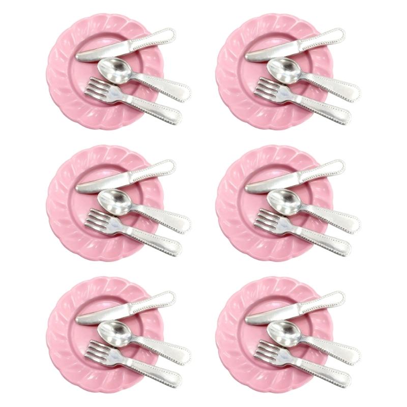 Miniature Cutlery Set Model Figure For 1/12 Doll House Landscape Accessories Detailed Realistic Kitchen Decoration Items