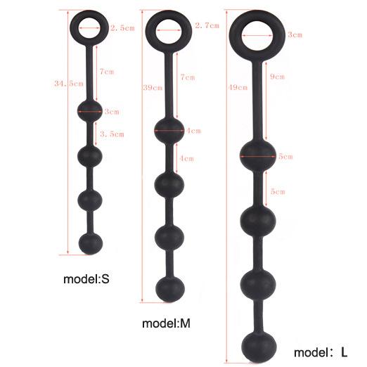 Pull Beads Anal Plug Extra-large Size Male and Female with Posterior Pull Beads Anal Masturbator Alternative Toys Adult Erotic Products