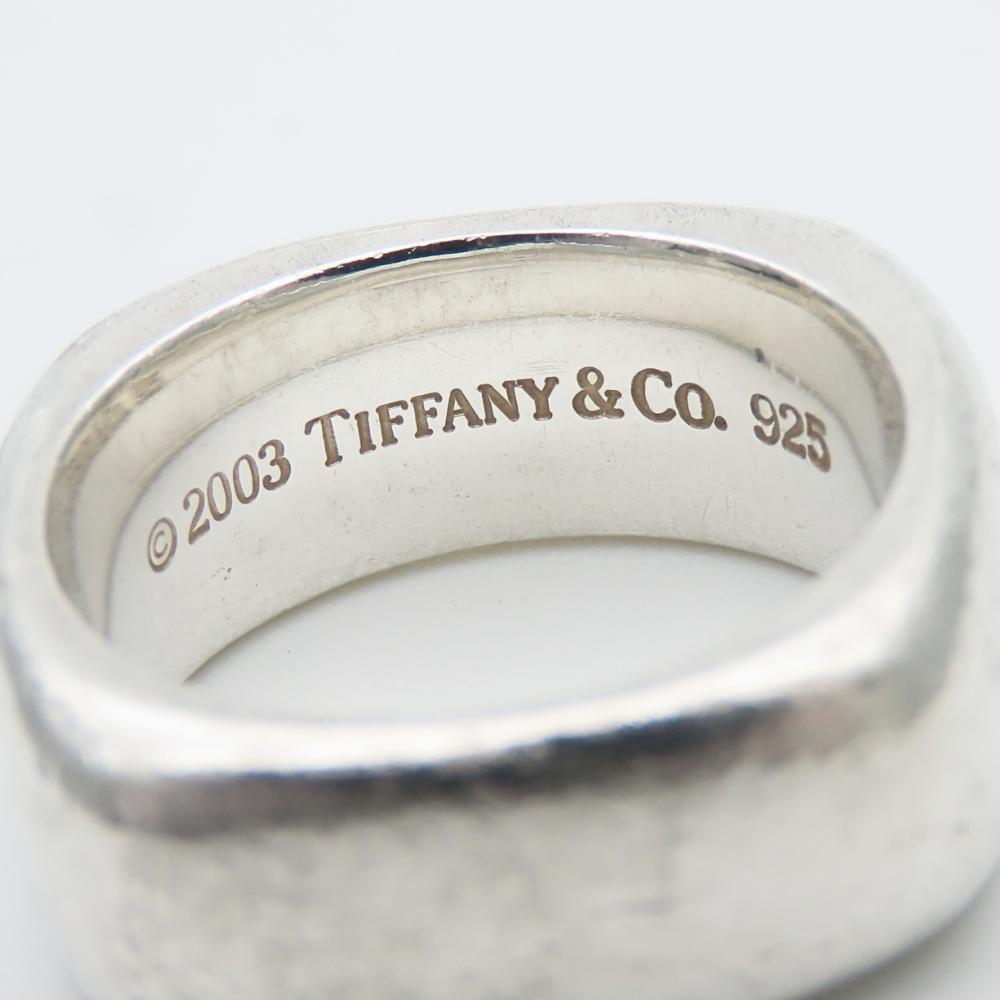 TIFFANY&Co. Ring Quadratkissen EU#51.5 Silber925 12,7g Silberschmuck