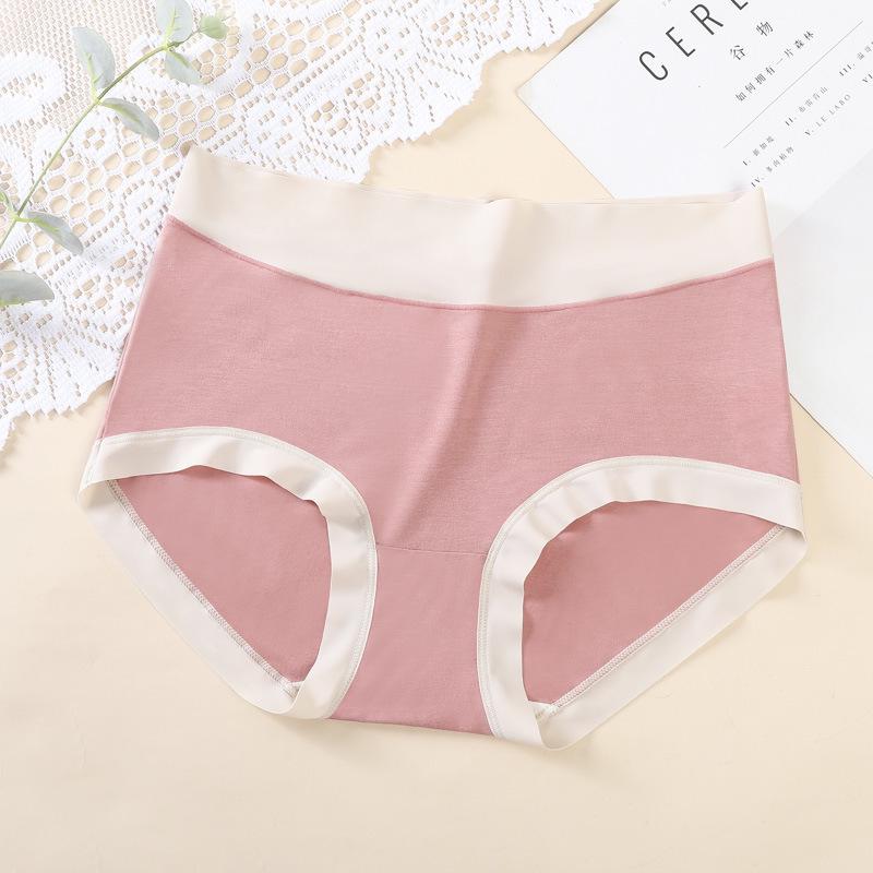Women's High-Stretch Cotton Modal Mid-Waist Tummy Control Butt-Lifting Breathable Triangle Panties