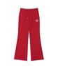 AMES-WORLDWIDE Classic Slim Boot Cut Sweat Pants Red