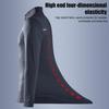 2Pcs/Set Men Sport Suit Stand Collar Zipper Long Sleeve Pullover Tops Quick-Dry Sweat-Wicking Running Pants Set Outdoor Fitness Tracksuit
