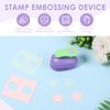 Square Postage Stamp Puncher Portable Stamp Hole Punch Tool Precise Crafting Paper Punch for Scrapbooking Message Card Bookmark