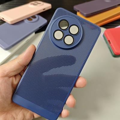 Breathable Honeycomb Mesh Heat Dissipation Case For Oneplus 13 13R 12R Ace 5 3 Glass Lens Protection Hard Back Shockproof Cover
