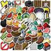 10/60PCS Pixels Game Stickers Vinyl  Steve My World Pixel DIY Stickers Scrapbooking Phone Luggage Skateboard Waterproof Decals