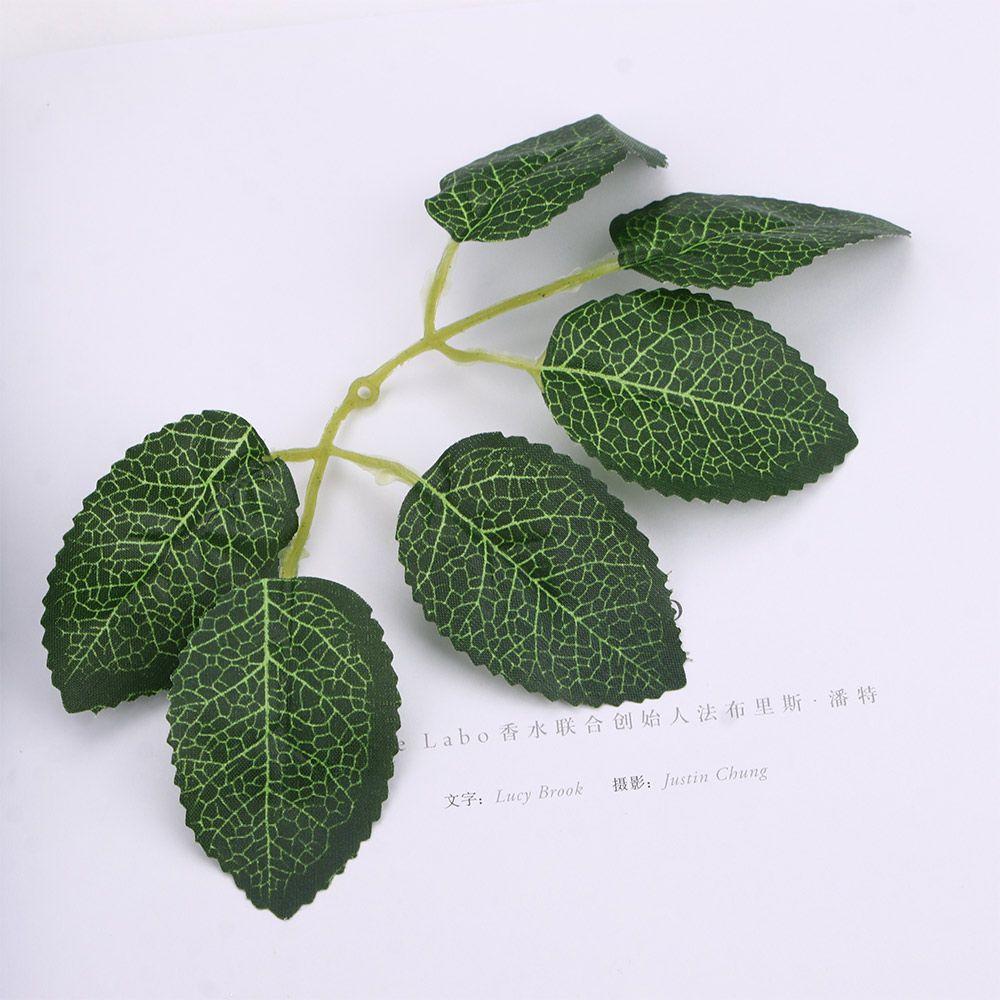 Christmas Flowers Wreaths Fake Plants Artificial Rose Leaves Green Leaf Bridal Accessories