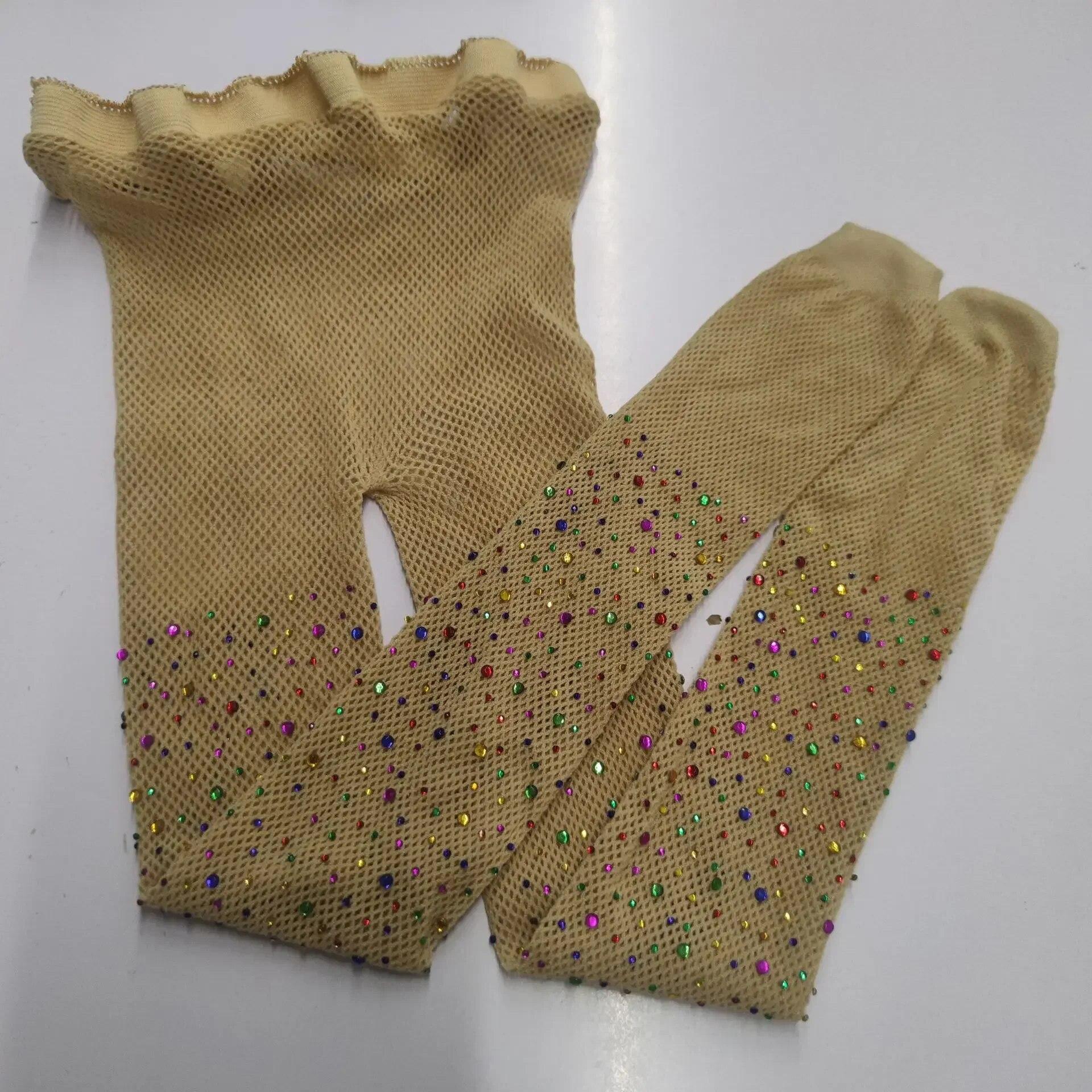 

Белые, черные колготки со стразами, летние сетчатые колготки для маленьких девочек, модные ажурные чулки, полые кружевные носки S