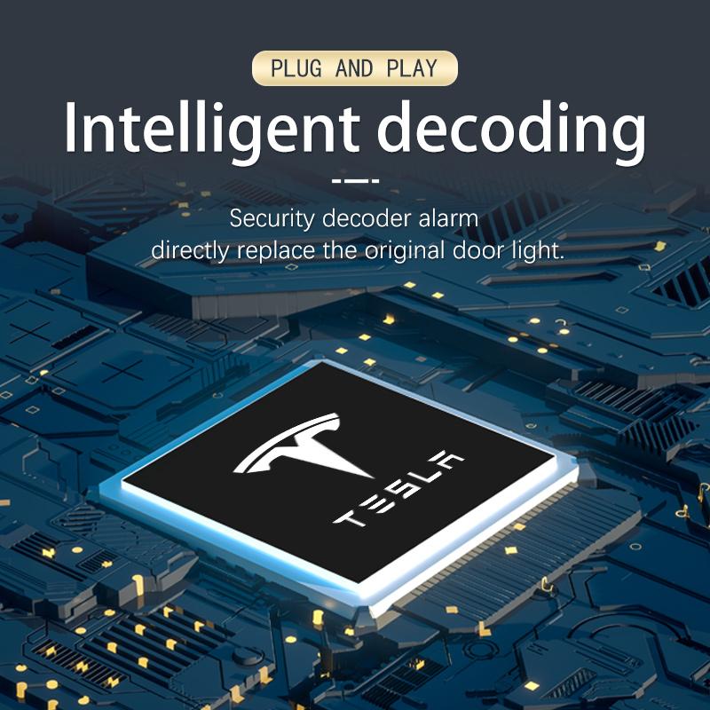 LED Car Door Interior Light Bulbs Decoration Lamp Auto Accessories For Tesla Model 3 Model Y Model S Model X