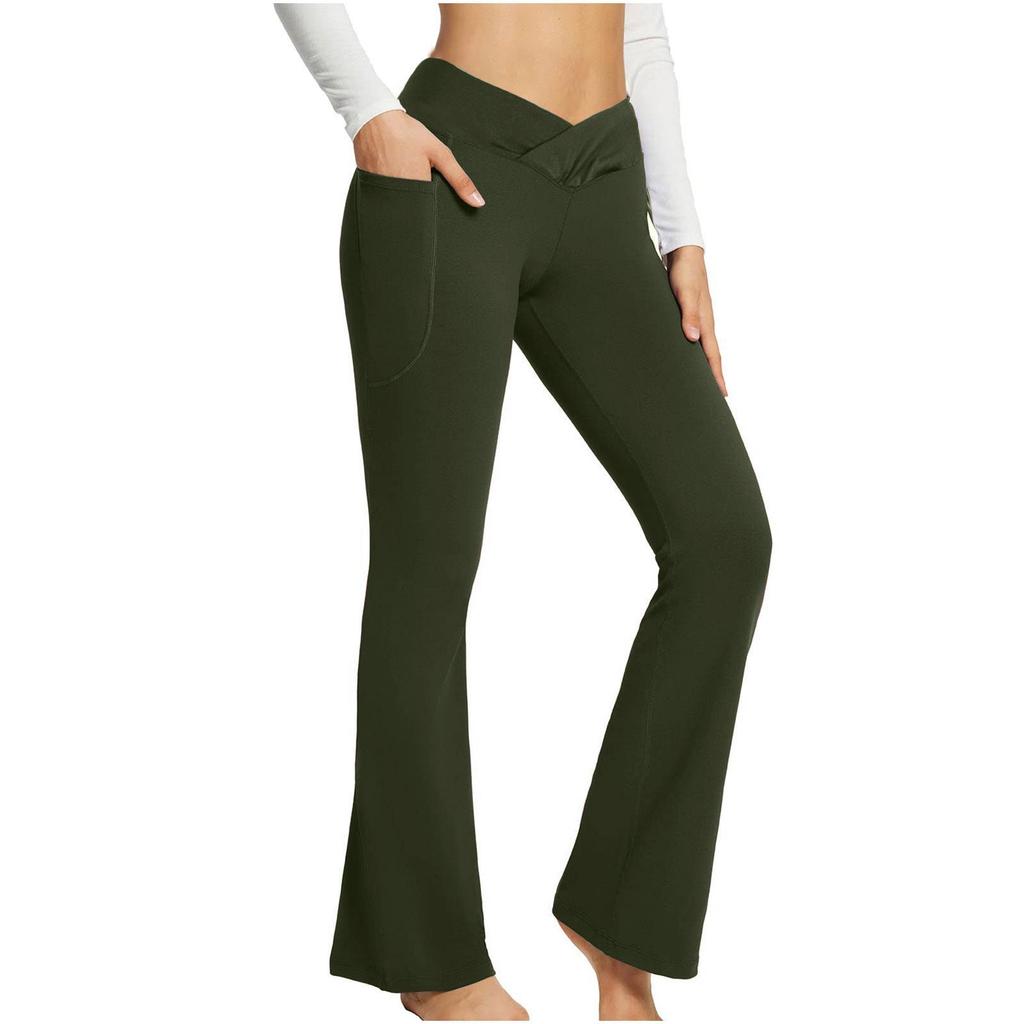 2024 Spring/Summer High-Waisted Wide-Leg Slimming Yoga Pants for Women
