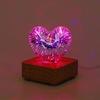 Colorful 3D Fireworks Night Light Romantic Atmosphere Heart Shaped Atmosphere Lights  Living Room