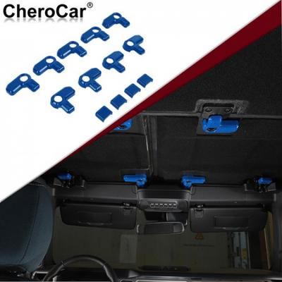 13pcs Blue Hardtop Release Switch Open Cover Roof Remove Trim for Bronco +