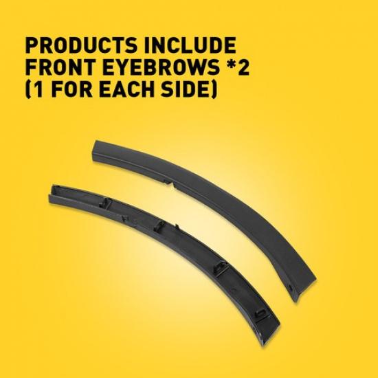 2pcs Front Bumper End Caps For Toyota RAV4 2016-2018 Textured Right & Left EOA