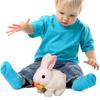 Cute Electric Rabbit with Carrot Interactive Electronic Pet Electronic Pet Rabbit Toy Birthday Gift for Kids