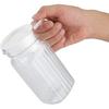 Tbest Acrylic Pitcher with Lid,Transparent Juice Jug Water Pitcher for Iced Tea,500ml Acrylic Transparent Bottle Striped Water Ice Cold Jug with Lid