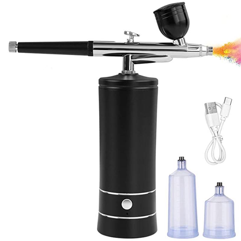 Electric Airbrush Air Compressor Kit for Beauty, Nail Art, and Painting Oxygen Injection
