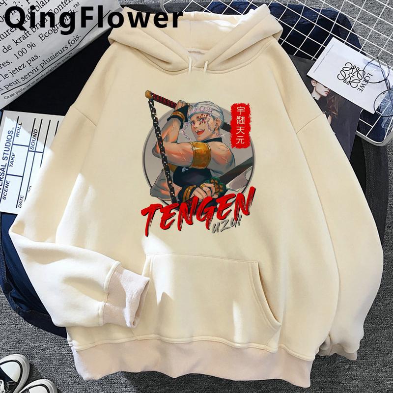 Drăguț Demon Slayer Anime Hanorac pentru femei Rengoku Kyoujurou Estetică Kawaii Kimetsu No Yaiba Nezuko Hanorac unisexga pentru femei