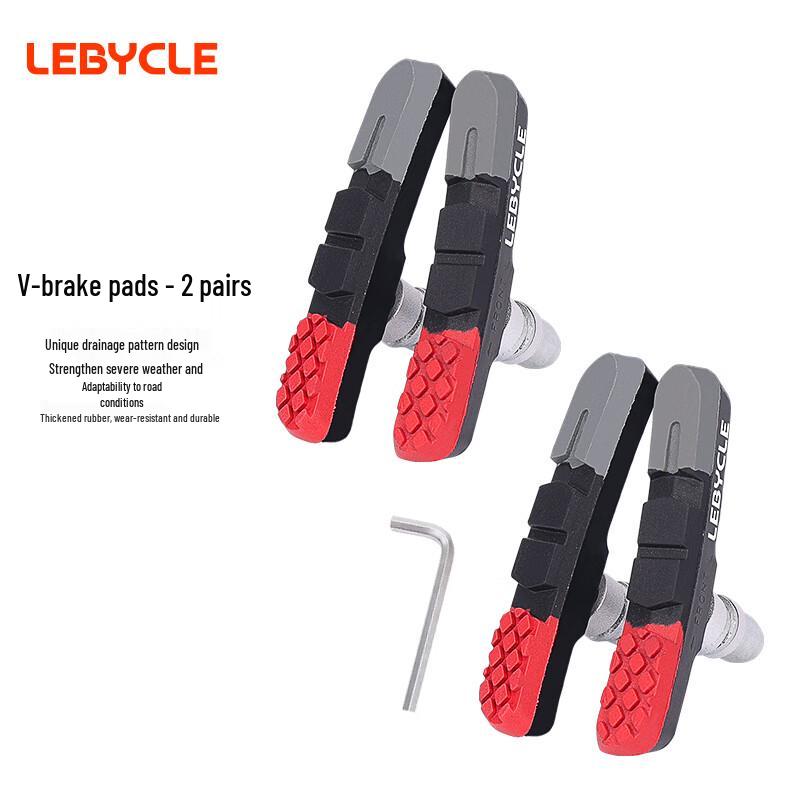 LEBYCLE Universal Mountain Bike V-Brake Pads with Tools