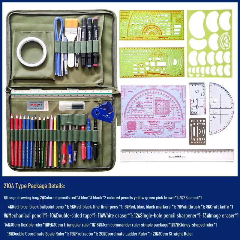 Military Topography Plotting Tool Set