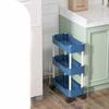 Mobile Storage Shelf Interspace Gap Shelf Kitchen Storage Shelf Bathroom Storage Rack Fridge Side Seam Finishing Rack