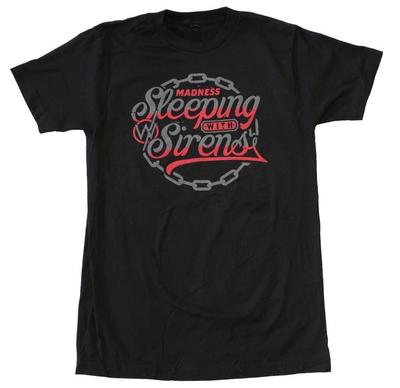 Offizielles Sleeping With Sirens Rote Ketten Herren Schwarz T-Shirt Klassisches T-Shirt