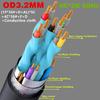 10.2Gbps Micros HDMIs To HDMIs Male Cable with Gold Plate Connectors for Superior Signal Performances and Durability
