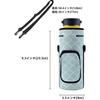 Kuymquat Water Bottle Case, Insulated, Keeps Water Cold and Warm, 1000ml/1200ml, Neoprene, with Adjustable Shoulder Strap, Fits Bottles Up to 9cm Diam