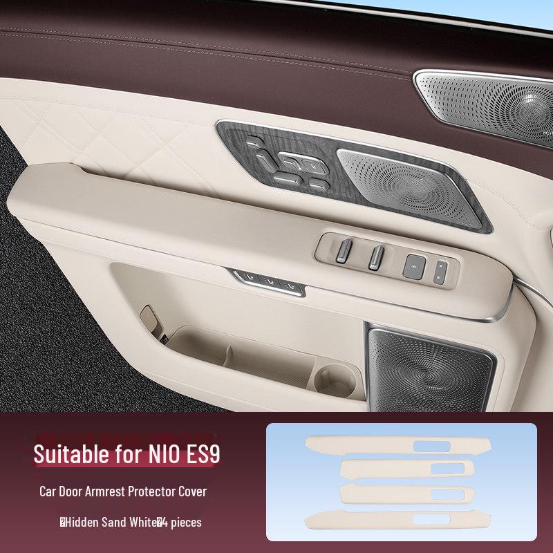 Nio ES9 Second Row Armrest Box Protective Cover - Anti-dirt, Heightened Pad