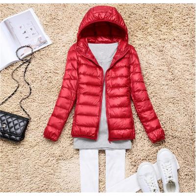 Women's New Slim-fit Light Down Jacket Women's Short Hooded Jacket